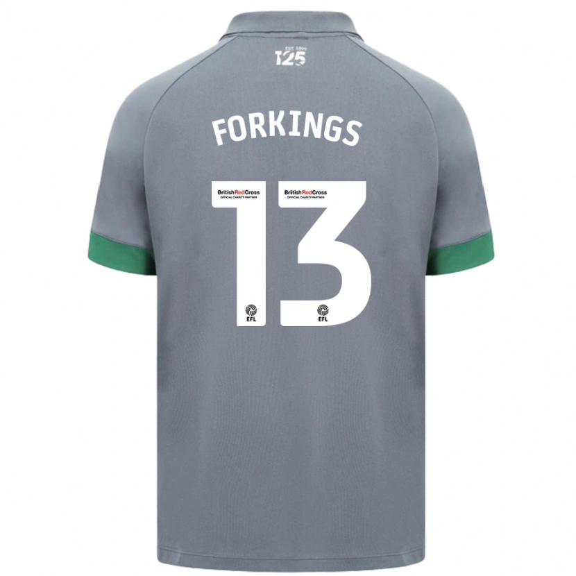 Danxen Kinder Amelia Forkings #13 Dunkelgrau Auswärtstrikot Trikot 2024/25 T-Shirt