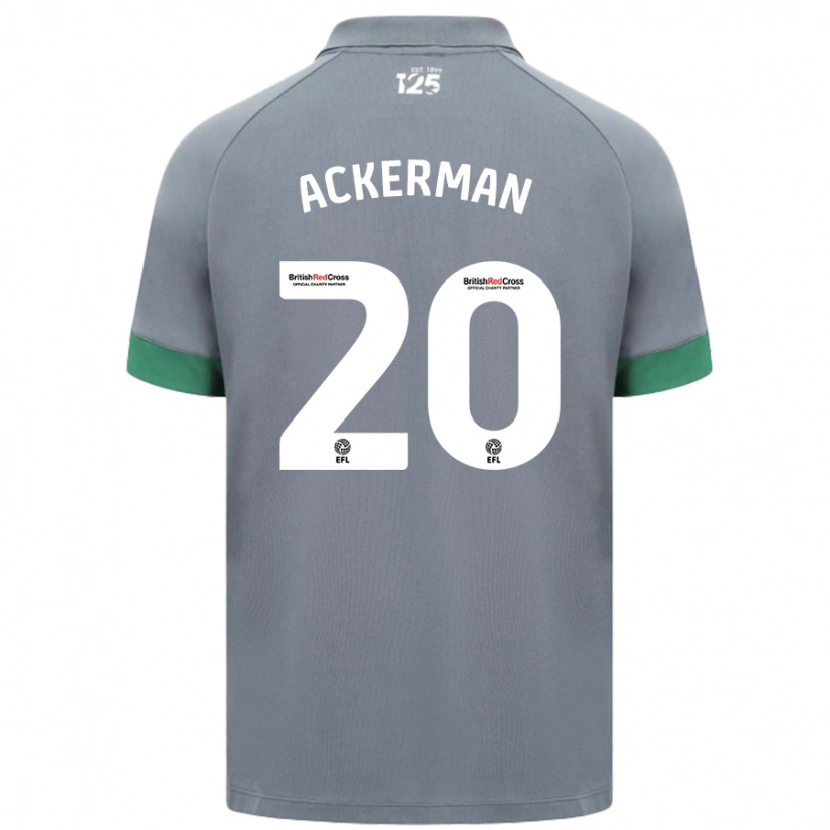 Danxen Kinder Mali Ackerman #20 Dunkelgrau Auswärtstrikot Trikot 2024/25 T-Shirt