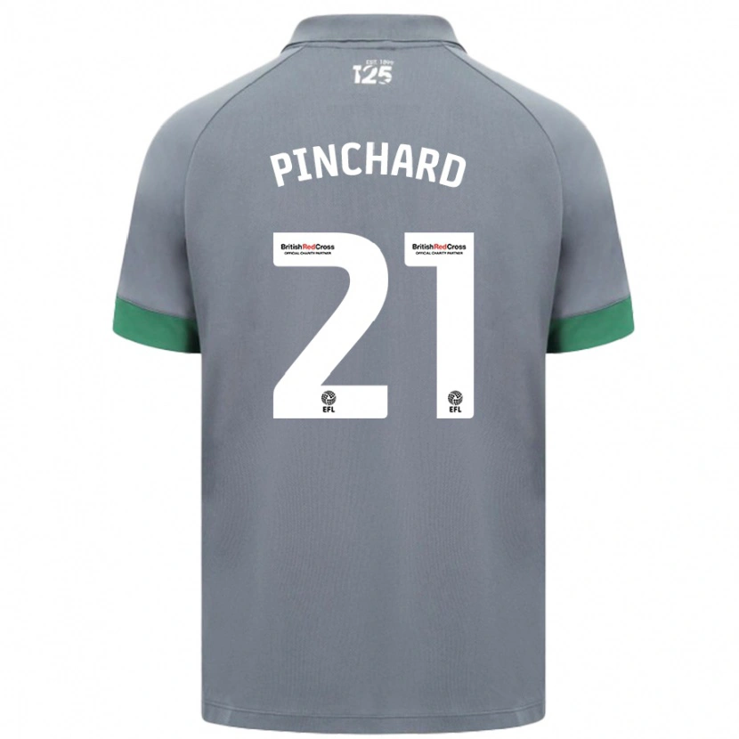 Danxen Kinder Cerys Pinchard #21 Dunkelgrau Auswärtstrikot Trikot 2024/25 T-Shirt