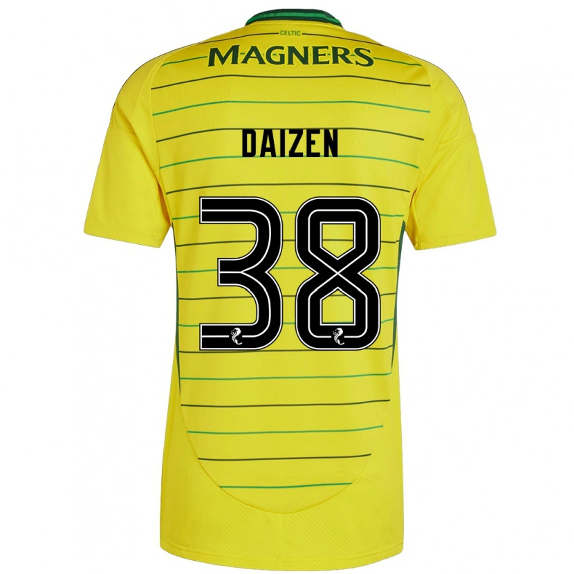 Danxen Kinder Daizen Maeda #38 Gelb Auswärtstrikot Trikot 2024/25 T-Shirt