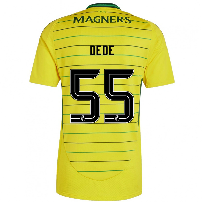 Danxen Kinder Josh Dede #55 Gelb Auswärtstrikot Trikot 2024/25 T-Shirt
