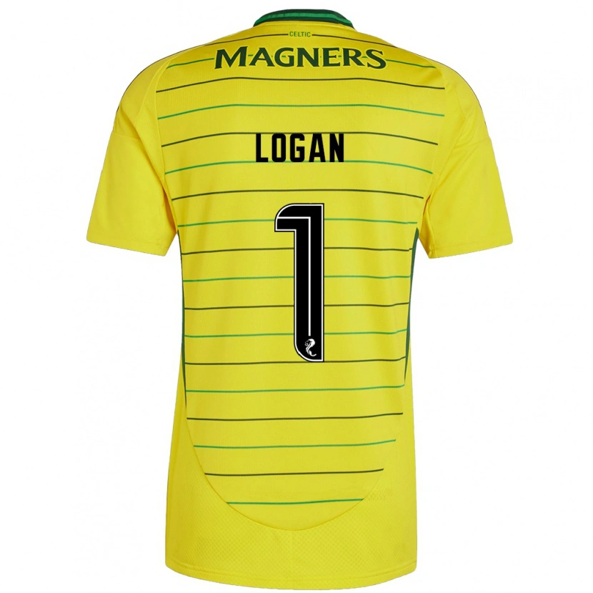 Danxen Kinder Chloe Logan #1 Gelb Auswärtstrikot Trikot 2024/25 T-Shirt
