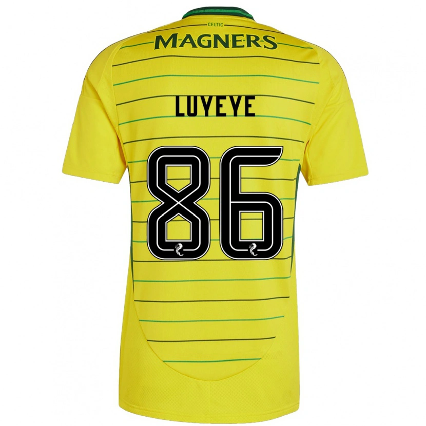 Danxen Kinder Benny-Jackson Luyeye #86 Gelb Auswärtstrikot Trikot 2024/25 T-Shirt
