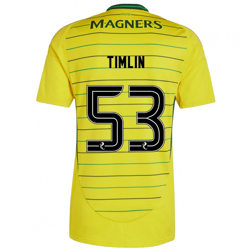 Danxen Kinder Sophie Timlin #53 Gelb Auswärtstrikot Trikot 2024/25 T-Shirt