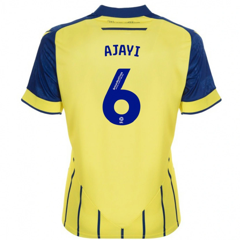 Danxen Kinder Semi Ajayi #6 Gelb Blau Auswärtstrikot Trikot 2024/25 T-Shirt