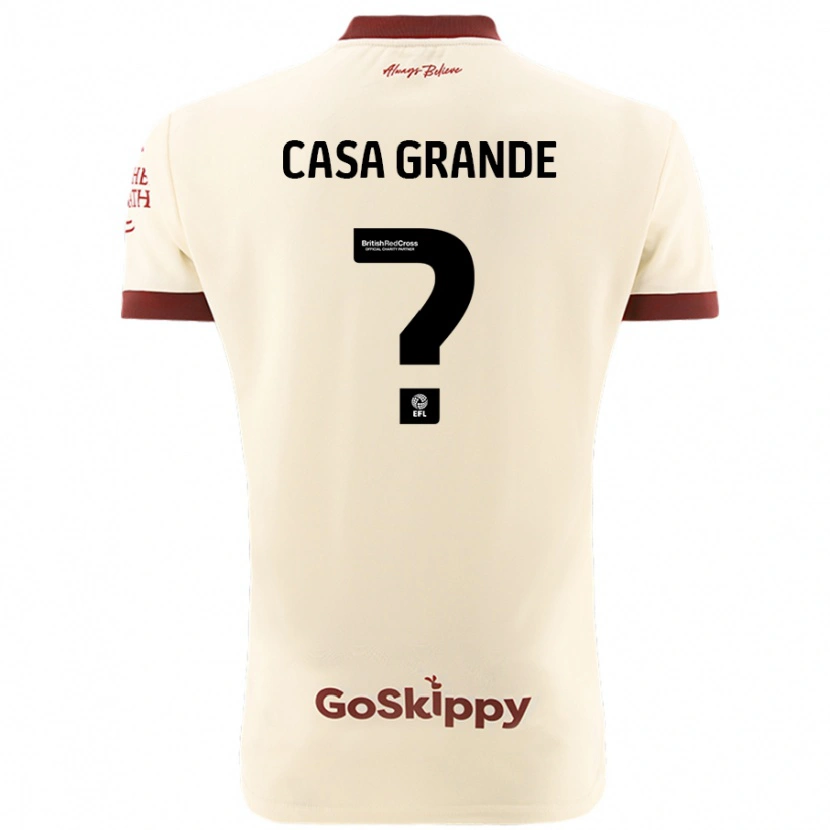 Danxen Kinder Josey Casa-Grande #0 Cremeweiß Auswärtstrikot Trikot 2024/25 T-Shirt