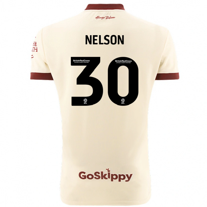 Danxen Kinder Raekwon Nelson #30 Cremeweiß Auswärtstrikot Trikot 2024/25 T-Shirt