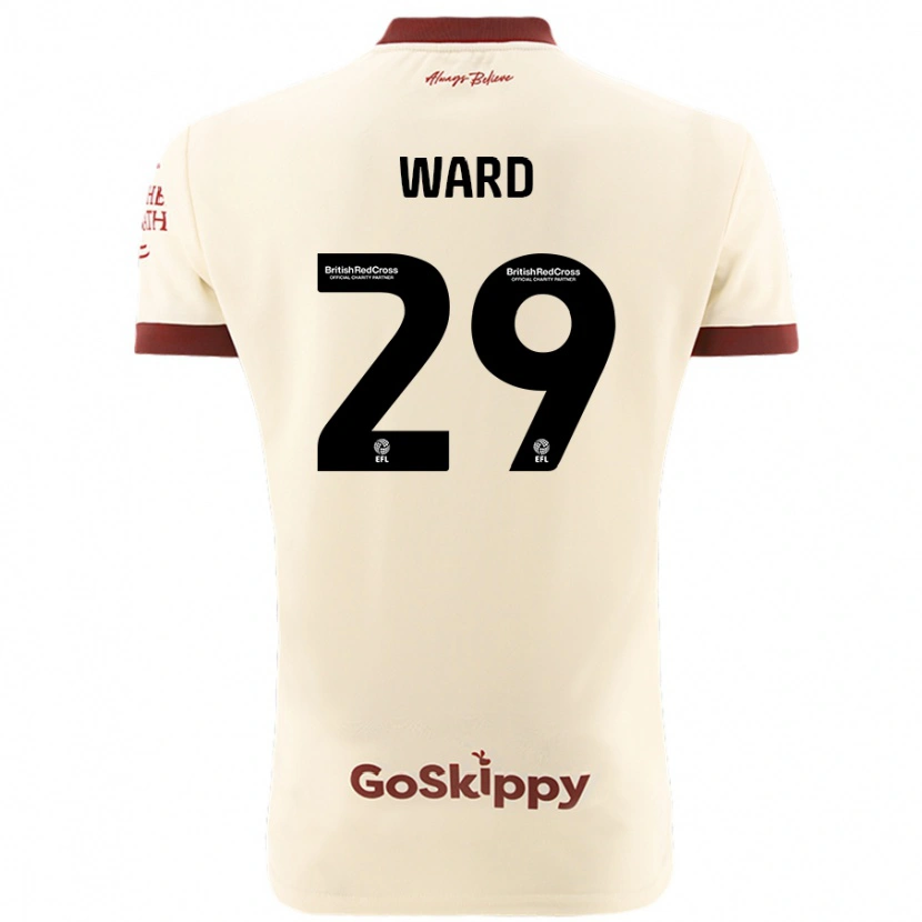 Danxen Kinder Mari Ward #29 Cremeweiß Auswärtstrikot Trikot 2024/25 T-Shirt