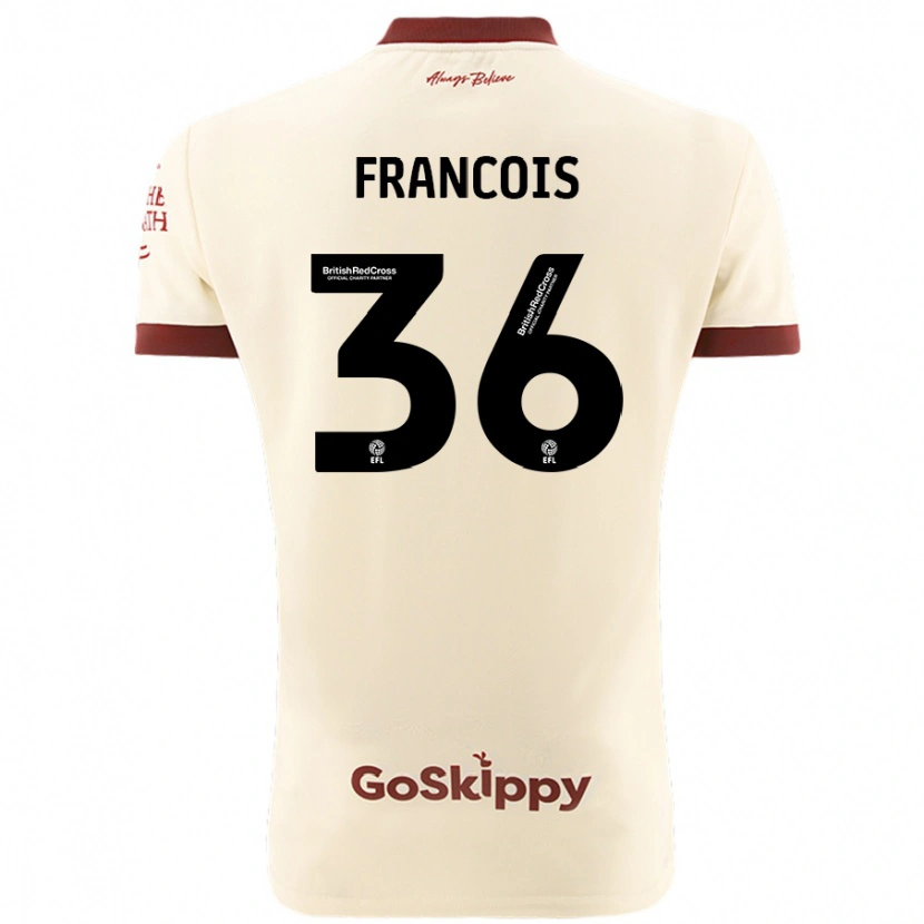 Danxen Kinder Marlee Francois #36 Cremeweiß Auswärtstrikot Trikot 2024/25 T-Shirt