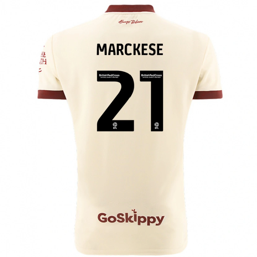 Danxen Kinder Kaylan Marckese #21 Cremeweiß Auswärtstrikot Trikot 2024/25 T-Shirt