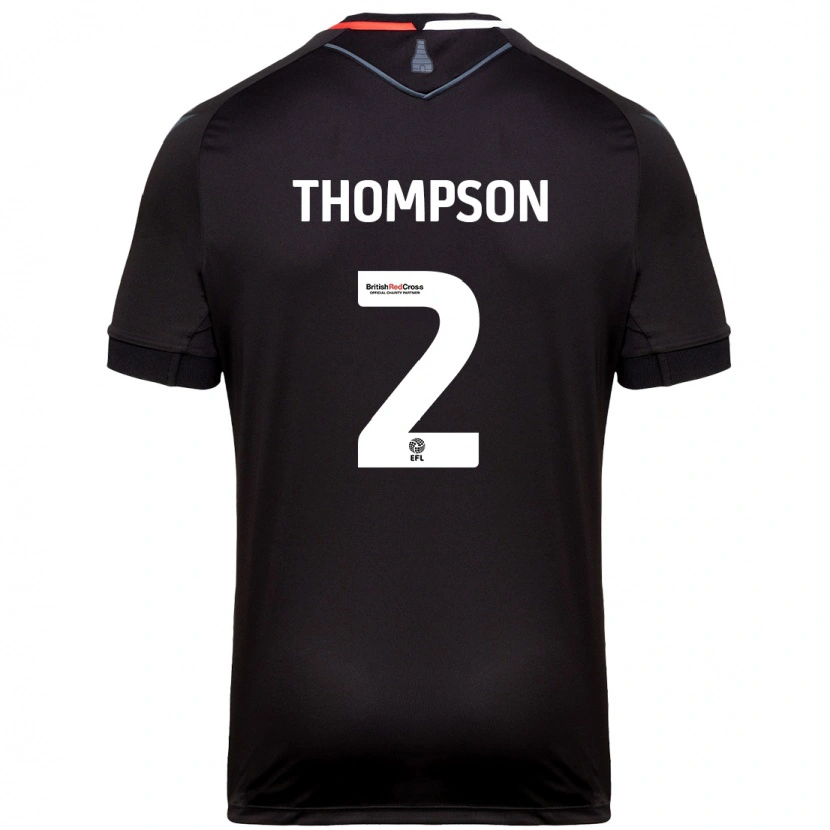 Danxen Kinder Sophie Thompson #2 Schwarz Auswärtstrikot Trikot 2024/25 T-Shirt
