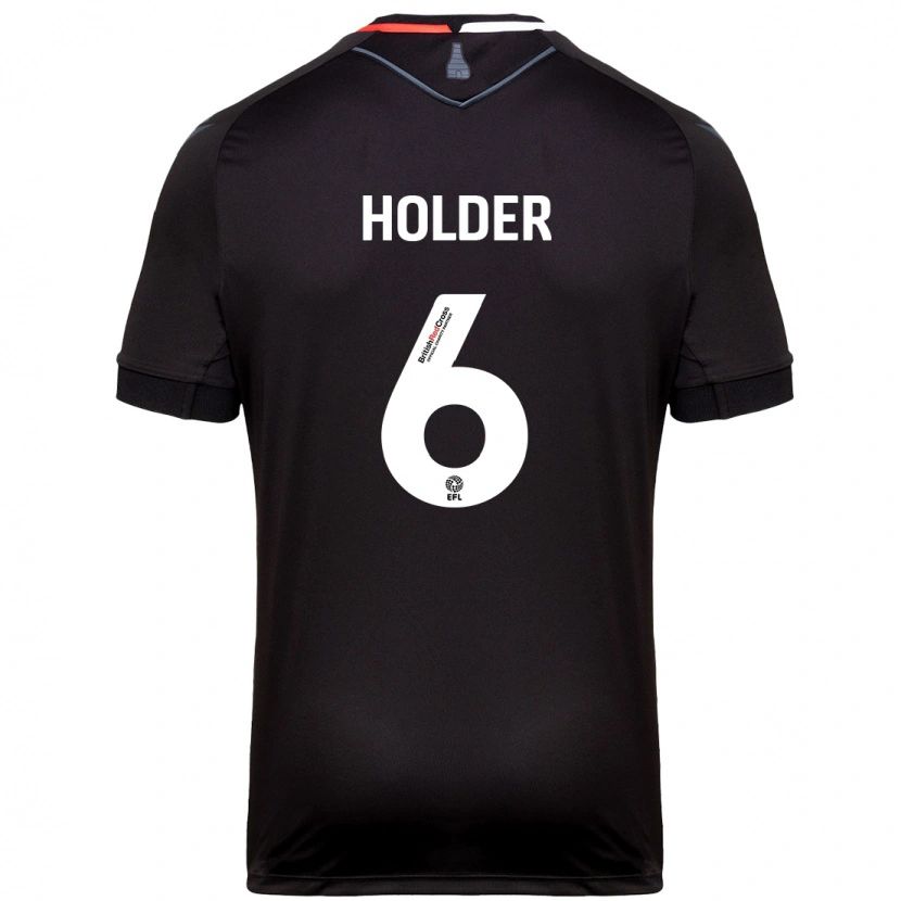 Danxen Kinder Molly Holder #6 Schwarz Auswärtstrikot Trikot 2024/25 T-Shirt