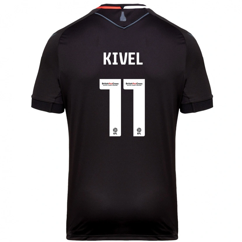 Danxen Kinder Roisin Kivel #11 Schwarz Auswärtstrikot Trikot 2024/25 T-Shirt