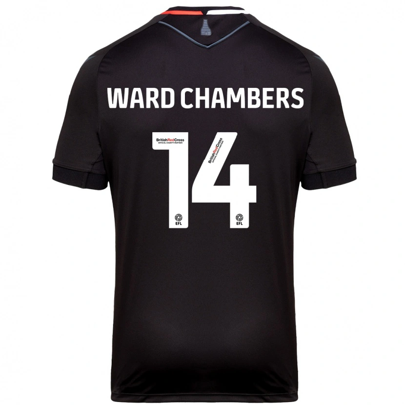 Danxen Kinder Courtnay Ward-Chambers #14 Schwarz Auswärtstrikot Trikot 2024/25 T-Shirt