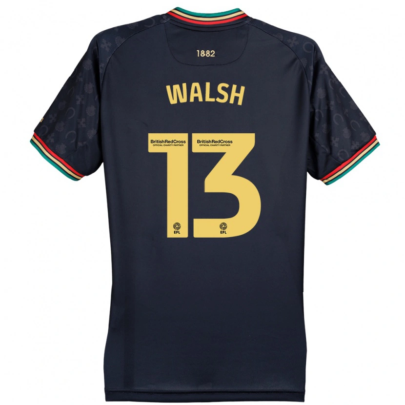 Danxen Kinder Joe Walsh #13 Dunkelmarineblau Auswärtstrikot Trikot 2024/25 T-Shirt