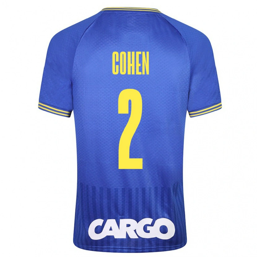 Danxen Kinder Avishay Cohen #2 Weiß Auswärtstrikot Trikot 2024/25 T-Shirt