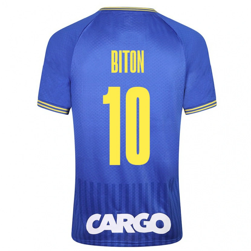 Danxen Kinder Dan Biton #10 Weiß Auswärtstrikot Trikot 2024/25 T-Shirt