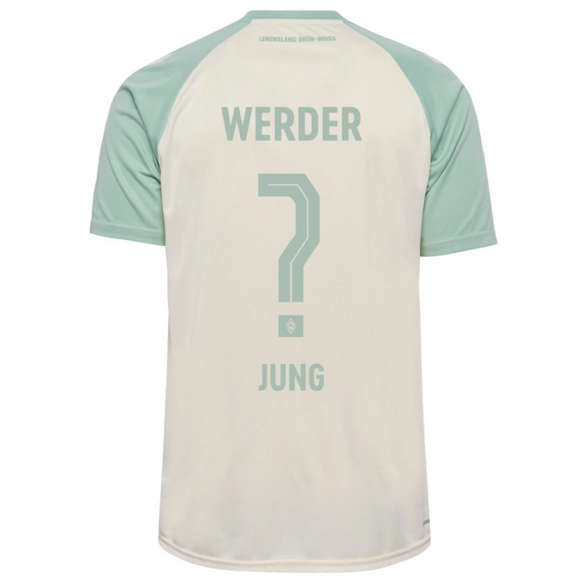 Danxen Kinder Hugo Jung #0 Cremeweiß Hellgrün Auswärtstrikot Trikot 2024/25 T-Shirt