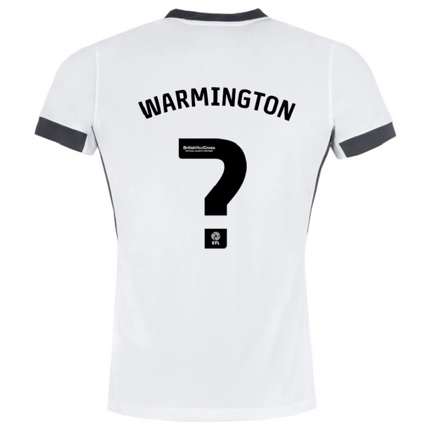 Danxen Kinder Tyrese Warmington #0 Weiß Schwarz Auswärtstrikot Trikot 2024/25 T-Shirt