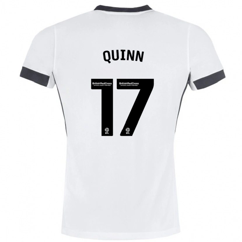 Danxen Kinder Lucy Quinn #17 Weiß Schwarz Auswärtstrikot Trikot 2024/25 T-Shirt