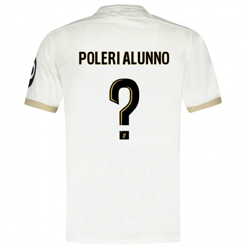 Danxen Kinder Mathis Poleri Alunno #0 Weißgold Auswärtstrikot Trikot 2024/25 T-Shirt