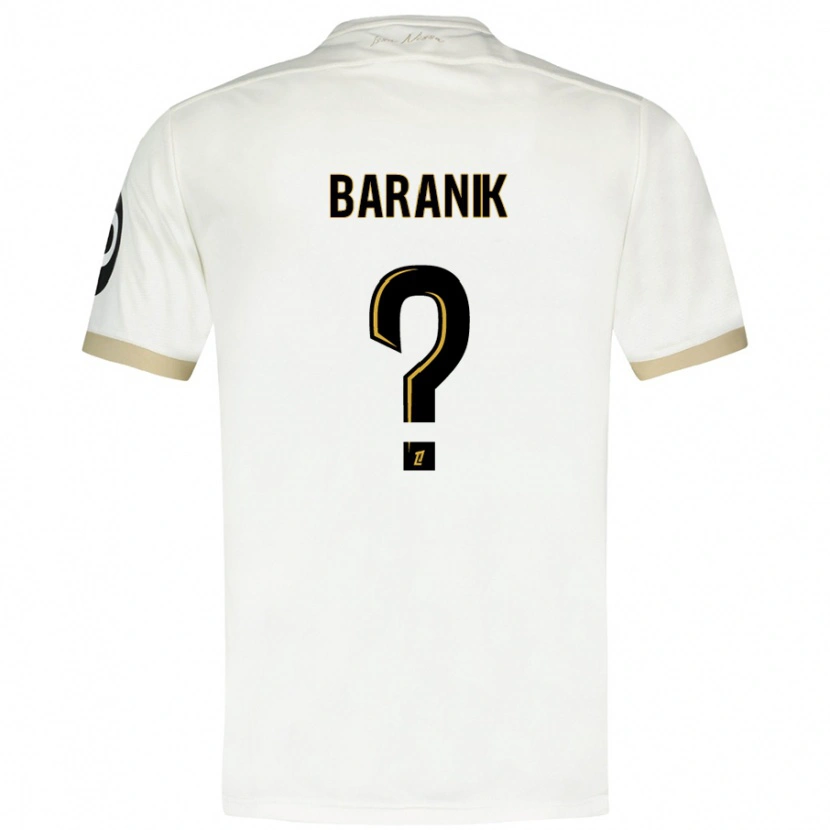 Danxen Kinder Evan Baranik #0 Weißgold Auswärtstrikot Trikot 2024/25 T-Shirt