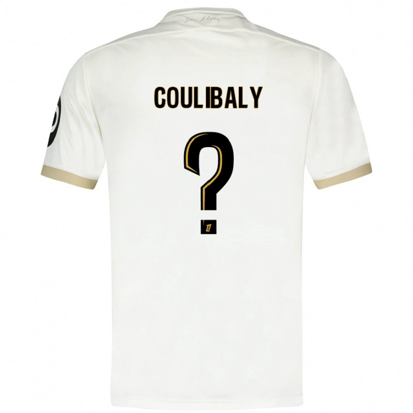 Danxen Kinder Djibril Coulibaly #0 Weißgold Auswärtstrikot Trikot 2024/25 T-Shirt