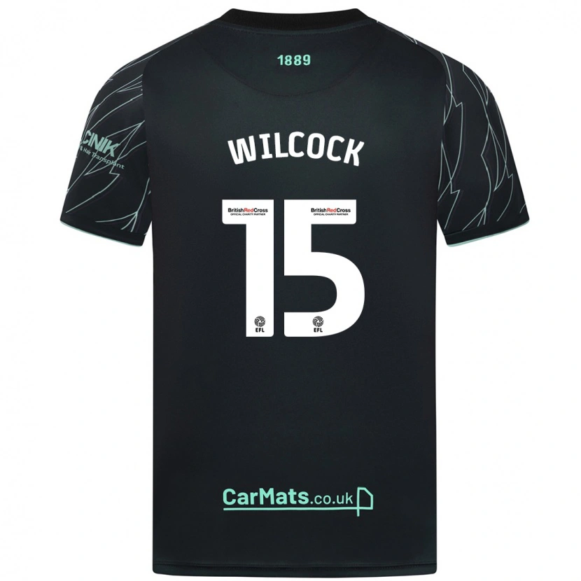 Danxen Kinder Tamara Wilcock #15 Schwarz Grün Auswärtstrikot Trikot 2024/25 T-Shirt