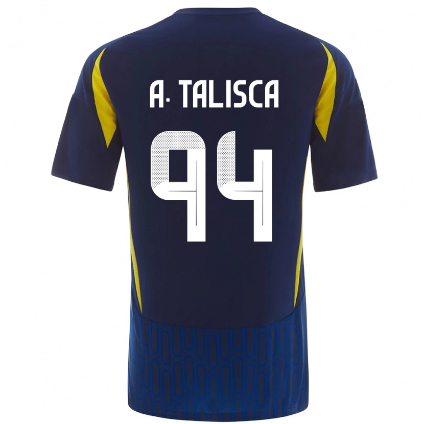 Danxen Kinder Talisca #94 Blau Gelb Auswärtstrikot Trikot 2024/25 T-Shirt