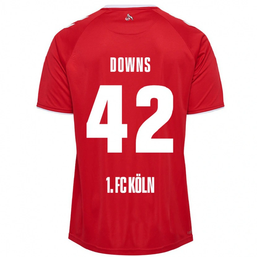 Danxen Kinder Damion Downs #42 Rot Weiß Auswärtstrikot Trikot 2024/25 T-Shirt