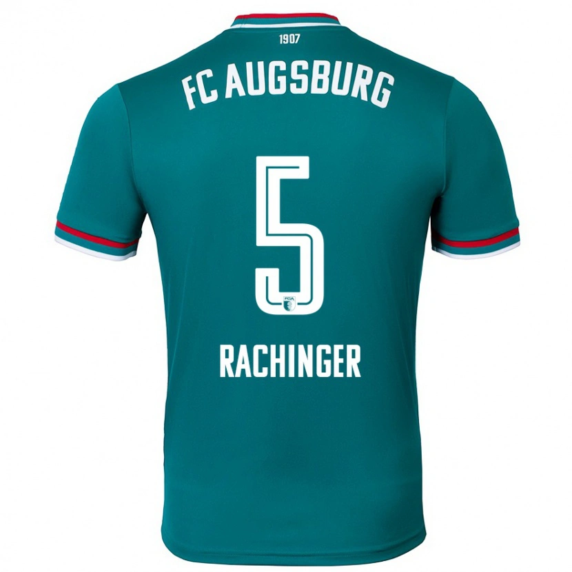 Danxen Kinder Lorenz Rachinger #5 Dunkelgrün Auswärtstrikot Trikot 2024/25 T-Shirt