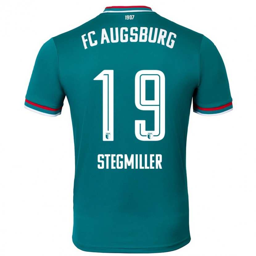 Danxen Kinder Louis Stegmiller #19 Dunkelgrün Auswärtstrikot Trikot 2024/25 T-Shirt
