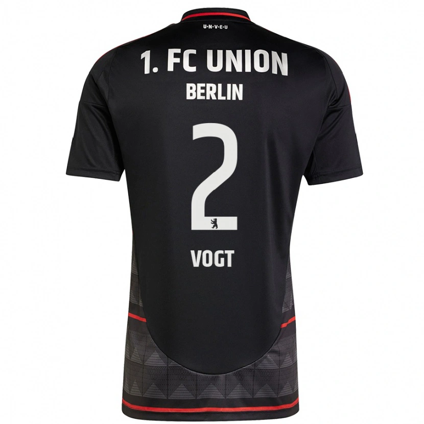 Danxen Kinder Kevin Vogt #2 Schwarz Auswärtstrikot Trikot 2024/25 T-Shirt