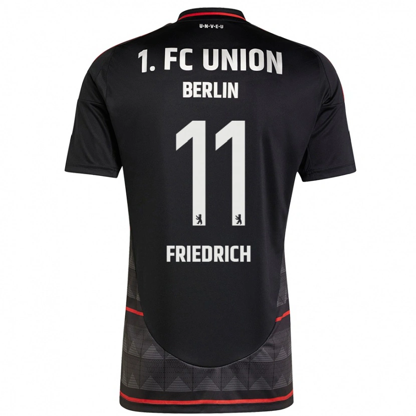 Danxen Kinder Julien Friedrich #11 Schwarz Auswärtstrikot Trikot 2024/25 T-Shirt