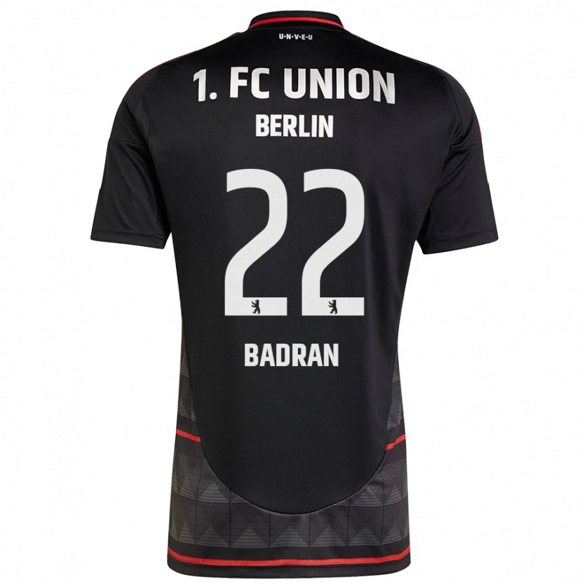 Danxen Kinder Ahmad Badran #22 Schwarz Auswärtstrikot Trikot 2024/25 T-Shirt