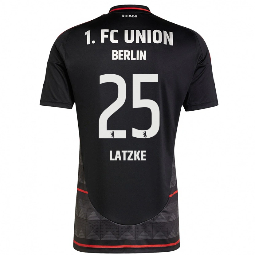 Danxen Kinder Jannes Latzke #25 Schwarz Auswärtstrikot Trikot 2024/25 T-Shirt