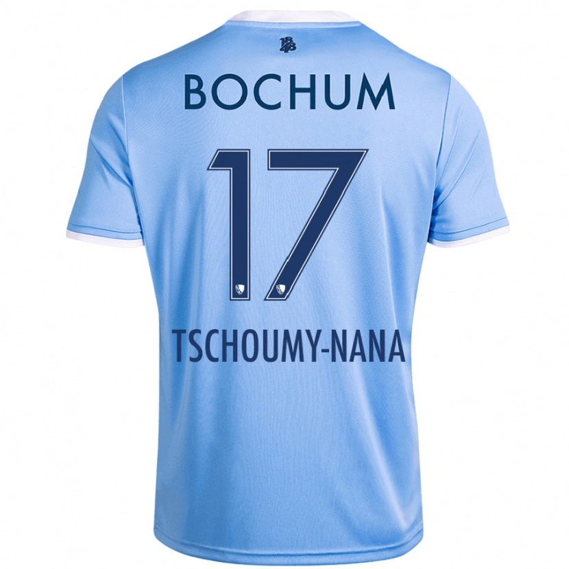 Danxen Kinder Daryl Tschoumy-Nana #17 Himmelblau Auswärtstrikot Trikot 2024/25 T-Shirt