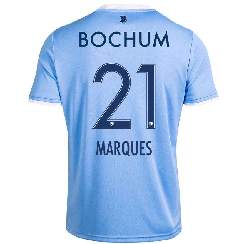 Danxen Kinder Anna Marques #21 Himmelblau Auswärtstrikot Trikot 2024/25 T-Shirt