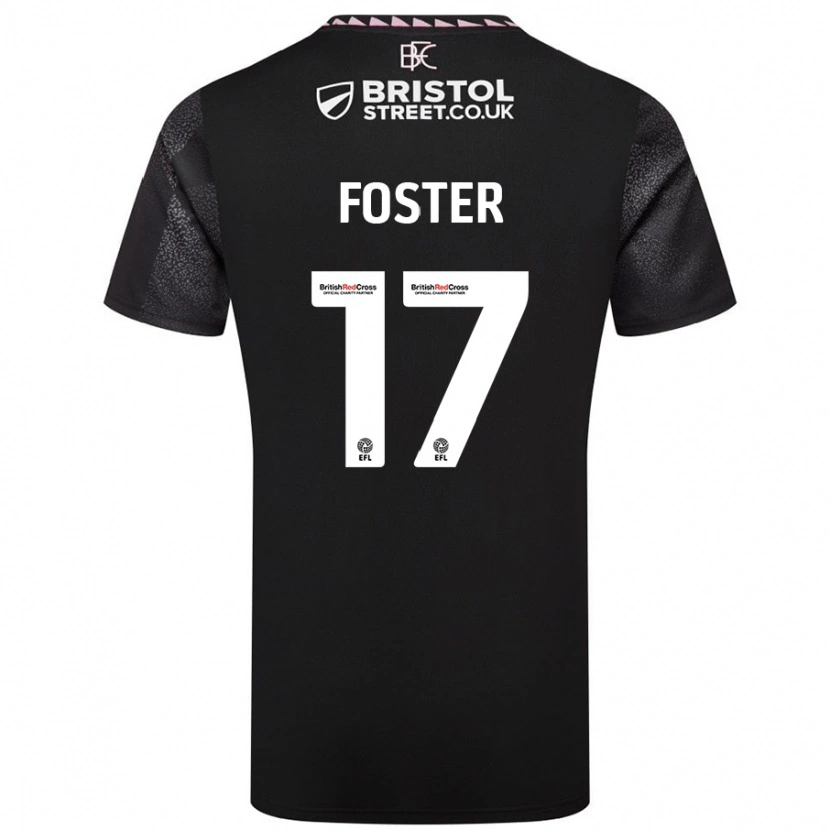 Danxen Kinder Lyle Foster #17 Schwarz Auswärtstrikot Trikot 2024/25 T-Shirt