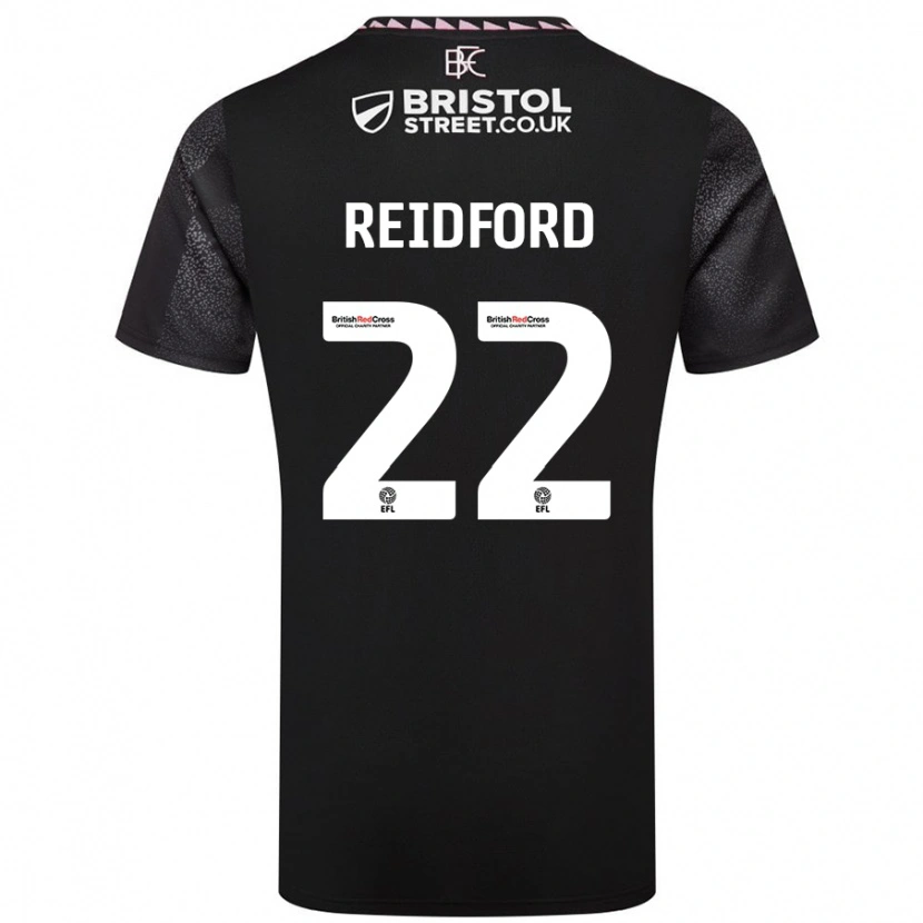 Danxen Kinder Isabella Reidford #22 Schwarz Auswärtstrikot Trikot 2024/25 T-Shirt