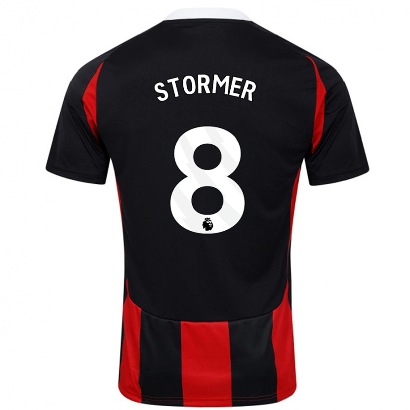 Danxen Kinder Becky Stormer #8 Schwarz Rot Auswärtstrikot Trikot 2024/25 T-Shirt