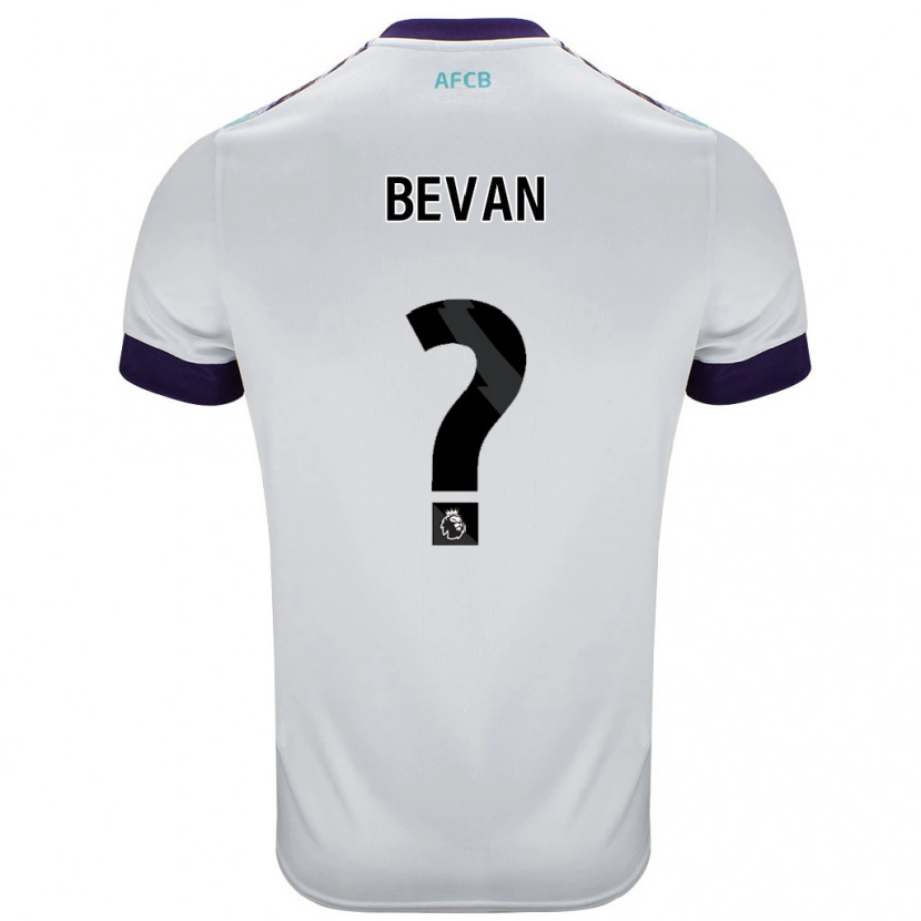 Danxen Kinder Owen Bevan #0 Weiß Grün Lila Auswärtstrikot Trikot 2024/25 T-Shirt