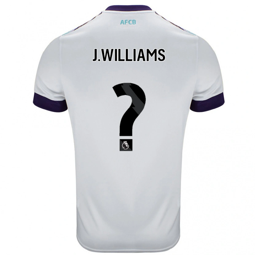 Danxen Kinder Jay Williams #0 Weiß Grün Lila Auswärtstrikot Trikot 2024/25 T-Shirt