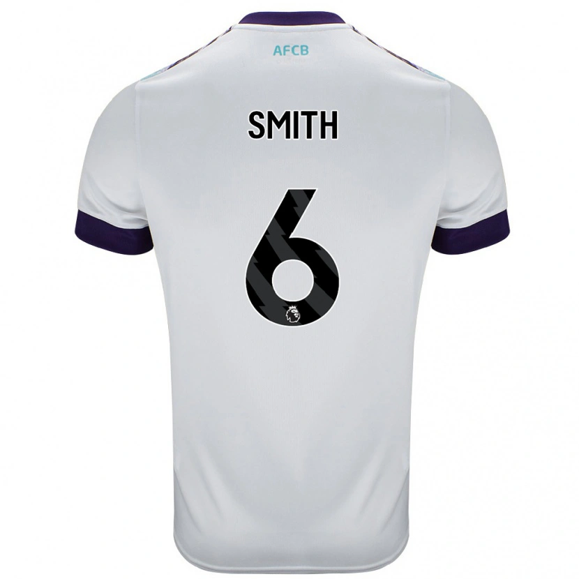 Danxen Kinder Maisy Smith #6 Weiß Grün Lila Auswärtstrikot Trikot 2024/25 T-Shirt