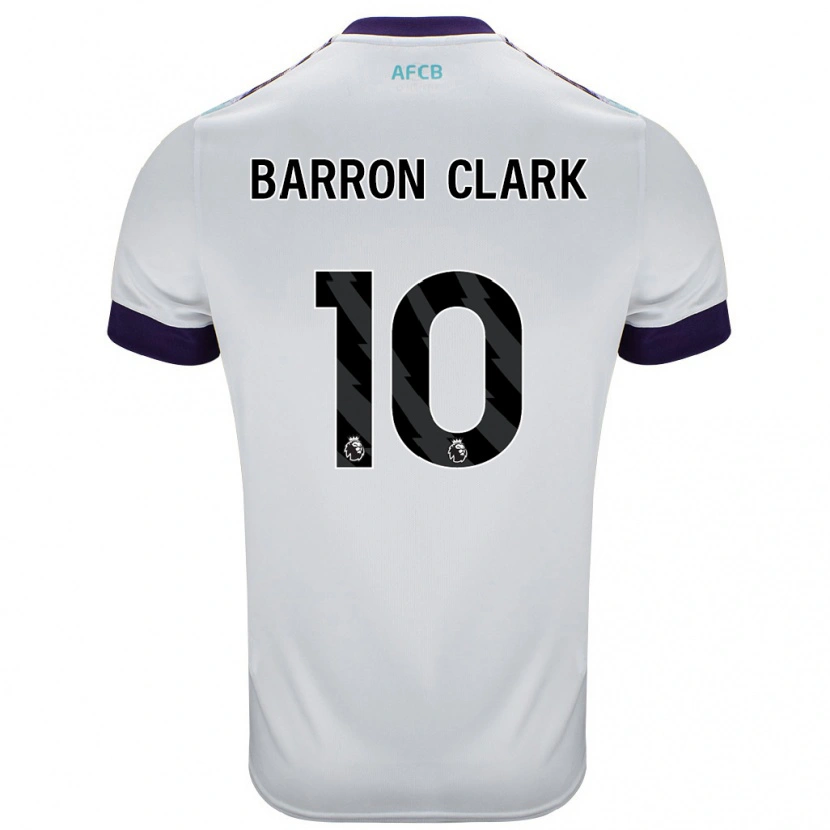 Danxen Kinder Molly Barron-Clark #10 Weiß Grün Lila Auswärtstrikot Trikot 2024/25 T-Shirt
