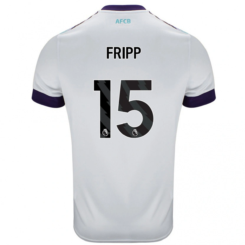 Danxen Kinder Kelly Fripp #15 Weiß Grün Lila Auswärtstrikot Trikot 2024/25 T-Shirt