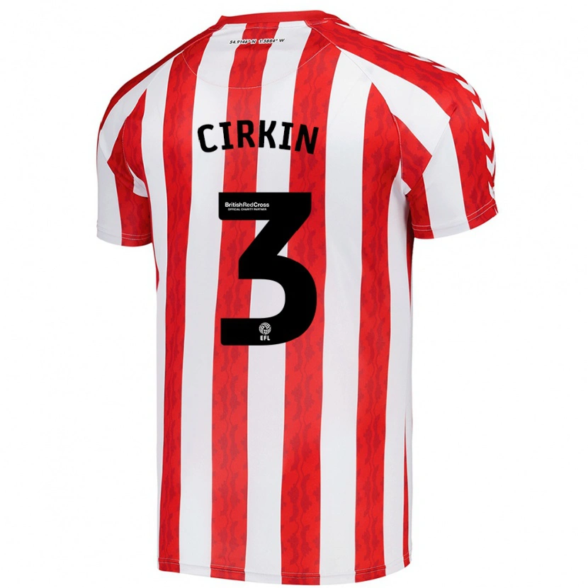 Danxen Herren Dennis Cirkin #3 Rot Weiß Heimtrikot Trikot 2024/25 T-Shirt