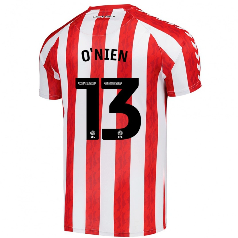 Danxen Herren Luke O'nien #13 Rot Weiß Heimtrikot Trikot 2024/25 T-Shirt