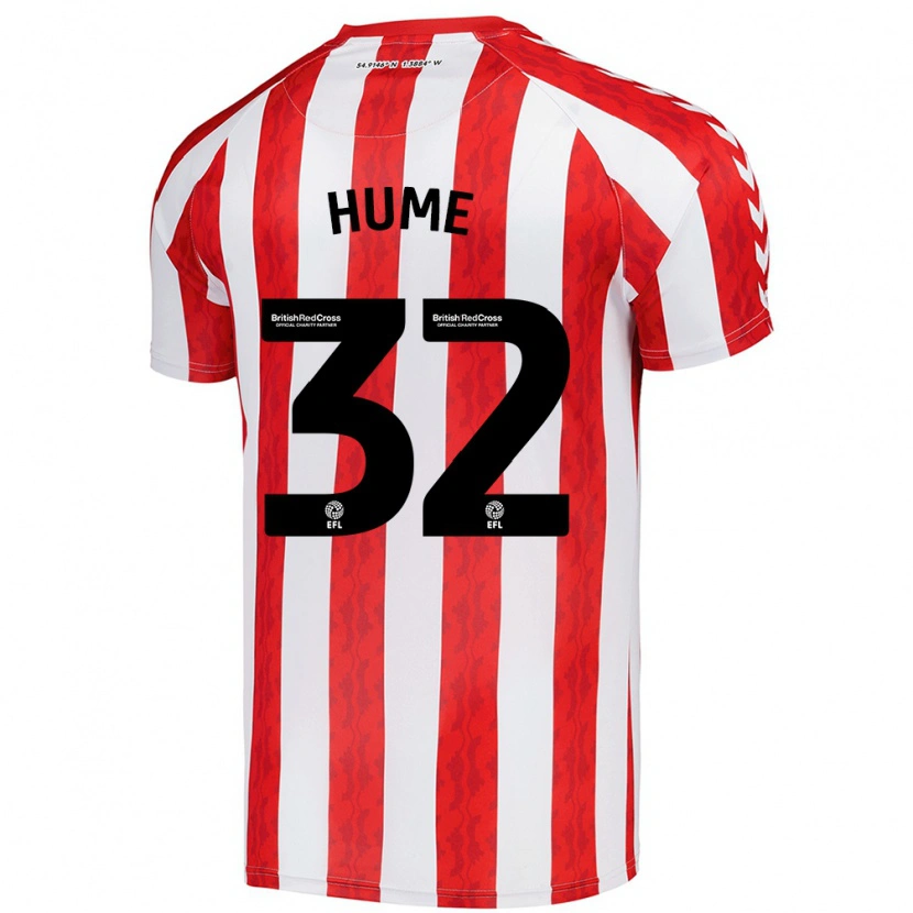 Danxen Herren Trai Hume #32 Rot Weiß Heimtrikot Trikot 2024/25 T-Shirt