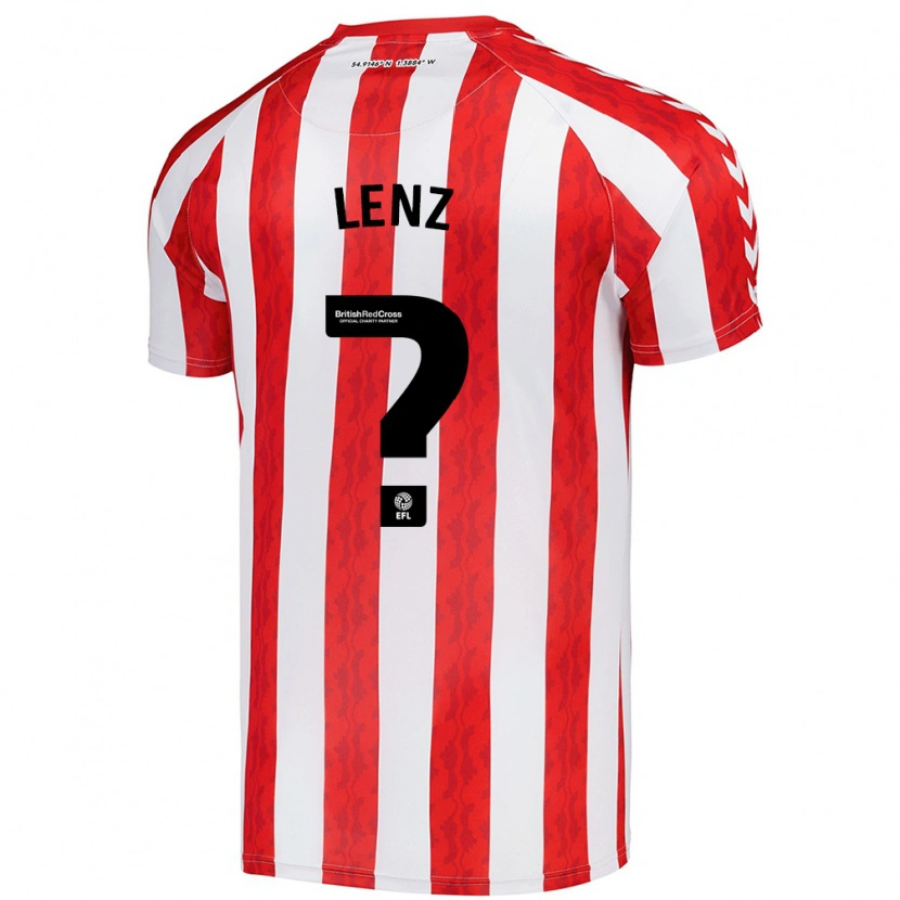 Danxen Herren Elias Lenz #0 Rot Weiß Heimtrikot Trikot 2024/25 T-Shirt